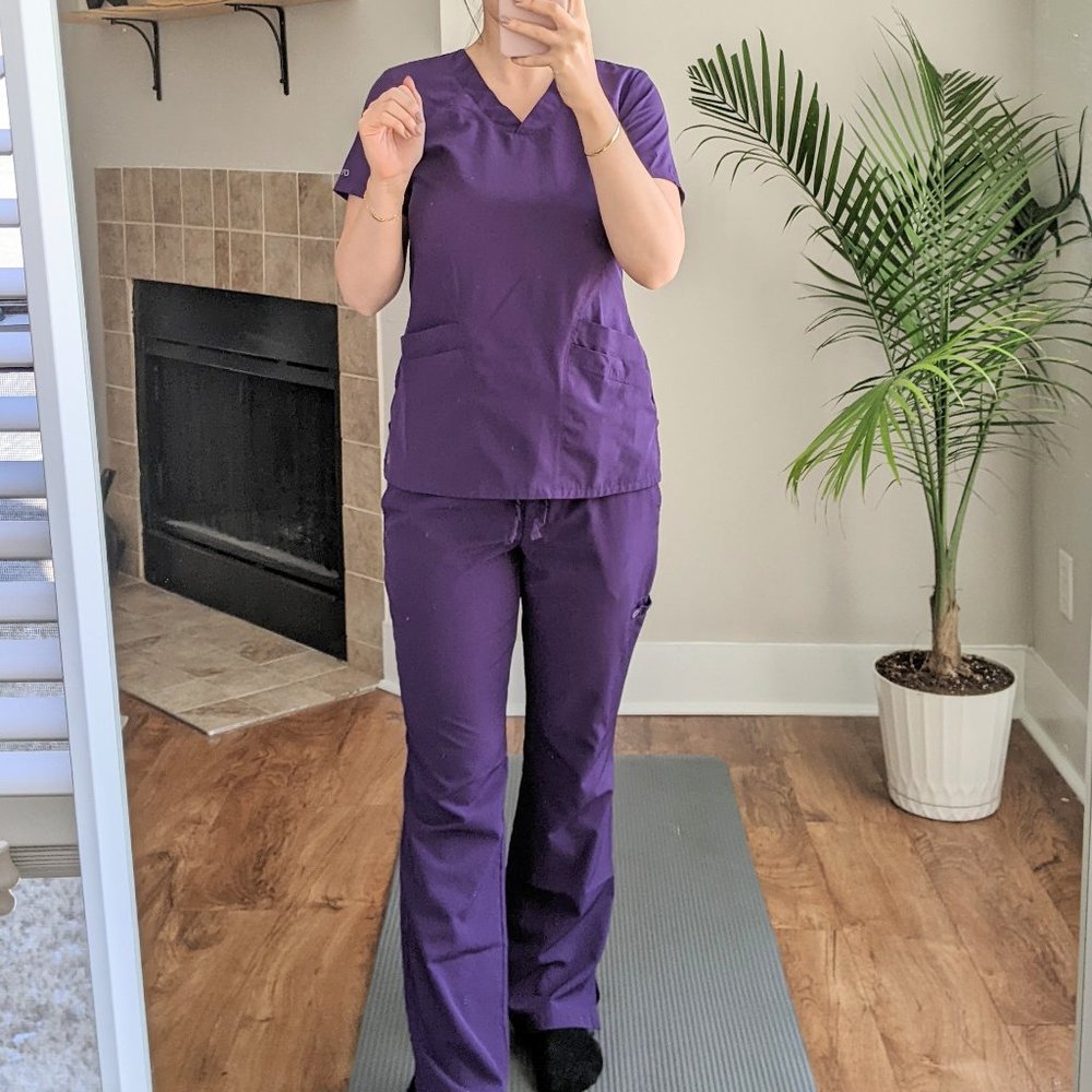 Purple scrub set